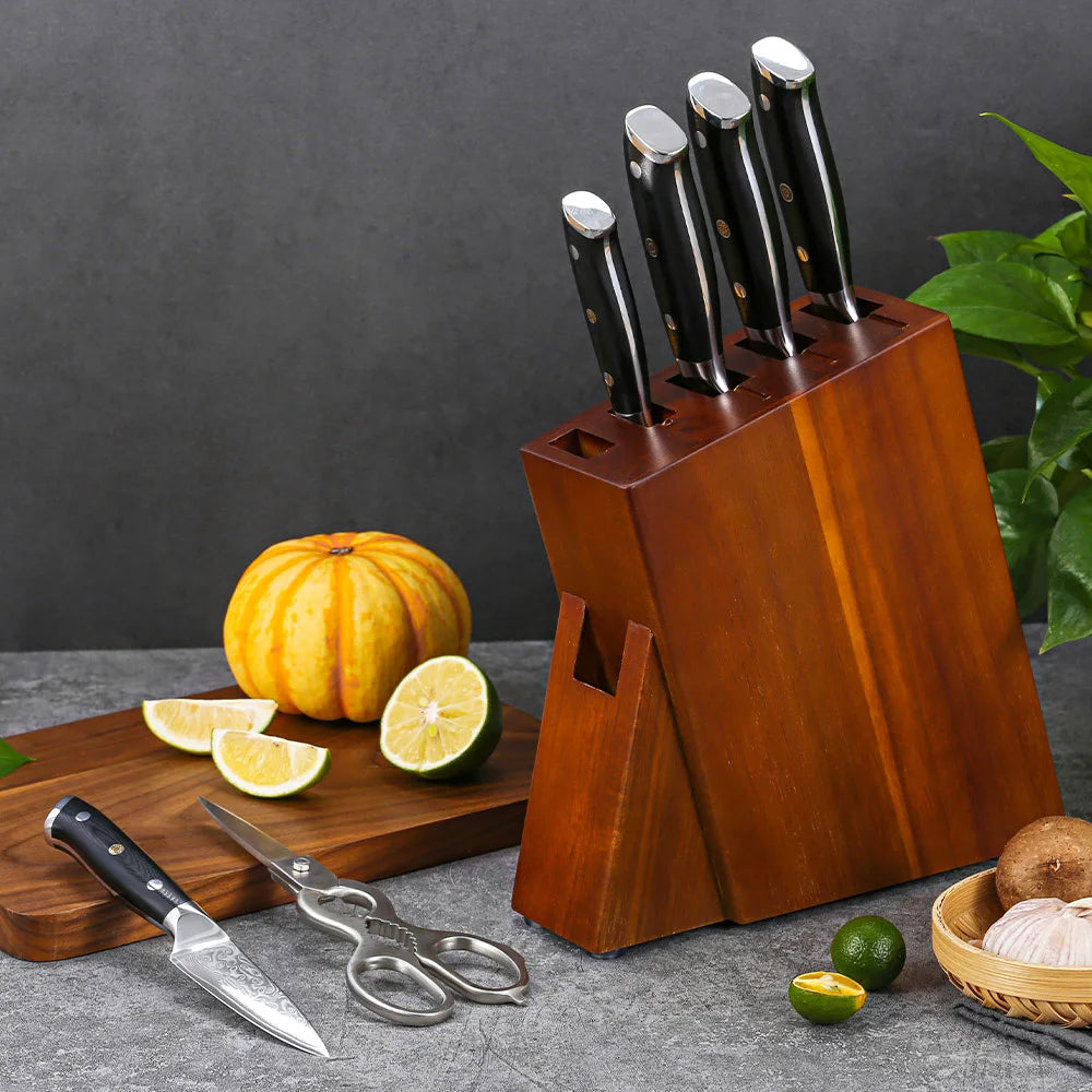 Acacia Wood Knife Holder
