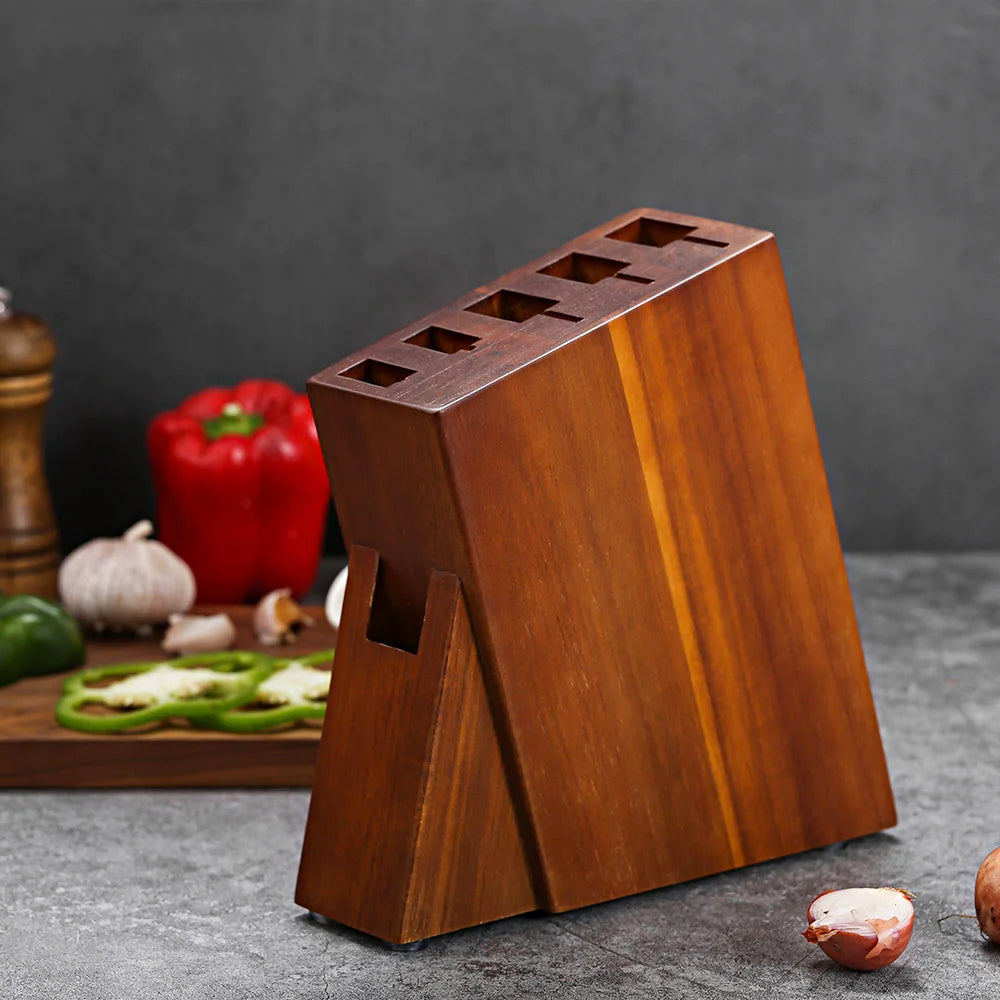 Acacia Wood Knife Holder